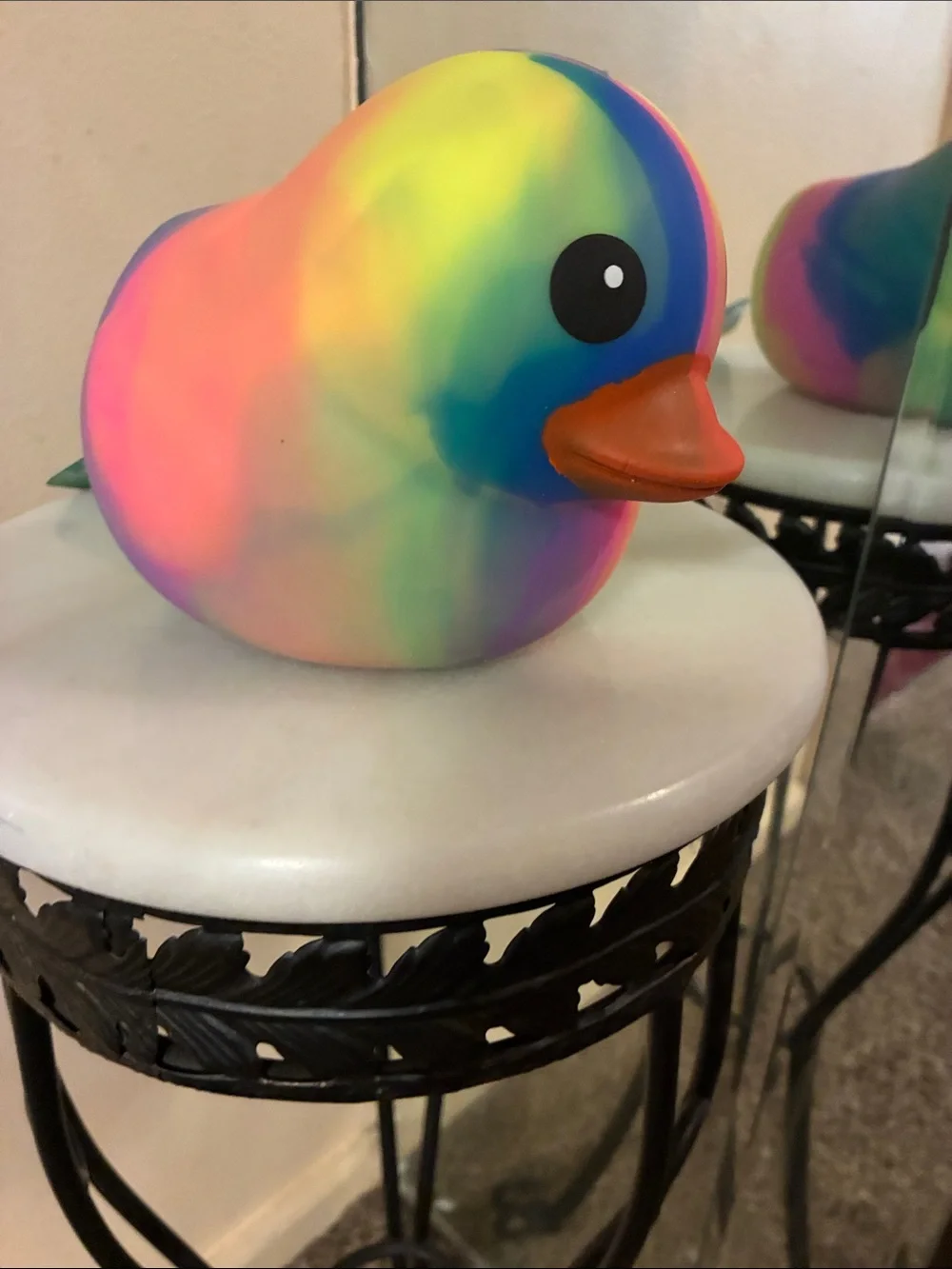 Rainbow Rubber Duck Sensory Toy - Multicolor